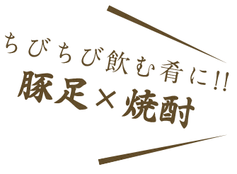 豚足×焼酎