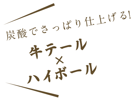 牛テール×ハイボール